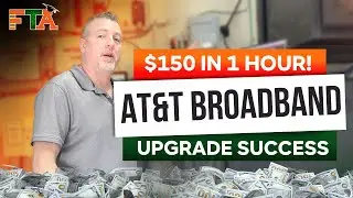 I made $150 in 1 HOUR! AT&T Broadband Upgrade Onsite Service Call Example #fieldnation #workmarket