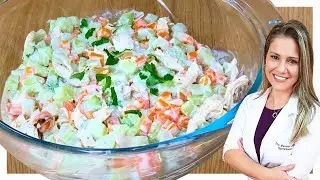 Salada para EMAGRECER e DESINCHAR! Você precisa experimentar - Fácil e Gostosa!