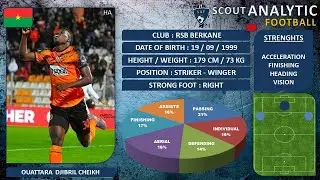 & OUATTARA DJIBRIL CHEIKH ( 2019 – 2020 & PART 1 / 2020 - 2021 ) (STRIKER / WINGER – RSB / MOROCCO)