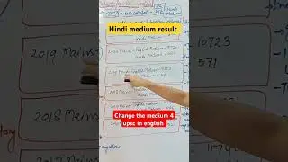 how to change the medium hindi to english for upsc ias exam #ias #hindimedium #upscresult #viral