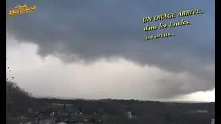 UN ORAGE ARRIVE...dans les Landes.un arcus partie 1