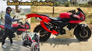 Install customized underbelly in pulsar As200/pulsar modification