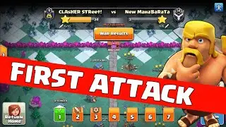 MY FIRST CWL ATTACK, CLASH OF CLANS INDIA