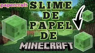 como hacer tres formas diferentes de slime de papel de Minecraft súper fácil | #papercraft