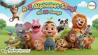 Alphabet A&ndash;Z Song Compilation 🎵 | Phonics & Nursery Rhymes for Toddlers & Kids