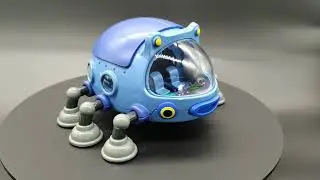 Cobalt Light Octonauts Terra GUP 1 Metal Toy Vehicle Rescue Ship Model Octopod Children's Gifts