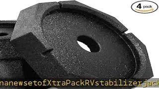 SnapPad Xtra (4-Pack) | Four-Point RV Leveling System Featuring 9&rdquo; Round Jack Feet | Adds 61% Addit