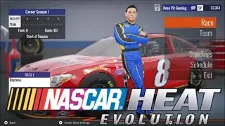 Nascar Heat Evolution PC Gameplay - Career Mode at Daytona