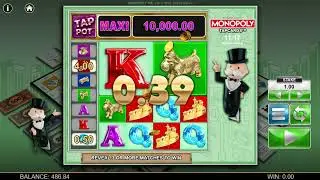 Game Preview: Monopoly Tapcards with Mini, Midi, Maxi TapPot wins!