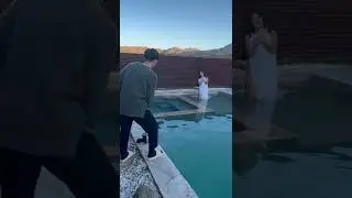 Watch Me Direct A Swimming Pool Photo Shoot  #Shorts