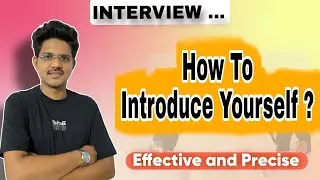 Introduction For Interview | How to introduce yourself | #interview #education #pharmacy #management