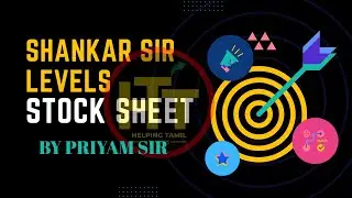 Shankar Sir Monthly levels Stock Sheet | Created by Priyam Sir | Helping Tamil Traders #sharemarket