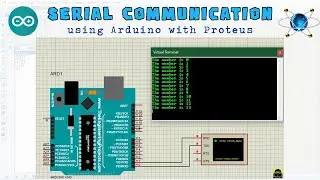 Serial Communication using Arduino with Proteus | Print Number using Arduino