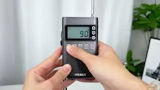 PRUNUS 618 Portable AM/FM Radio, Bluetooth Earphone, 2000mAh Rechargeable, TF Card Shuffle Play.