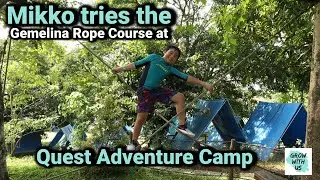Quest Adventure Camp | Mikko tries the Gemelina Rope Course