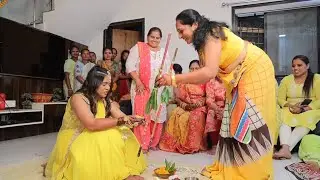 haldi ceremony vlog full enjoy kiya I traditional video: gujarati haldi ceremony 2025