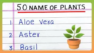Name of PLANTS | 50 Names of PLANTS in English