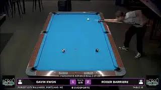 GAVIN KWON vs ROGER BARRIERE - FOREST CITY BILLIARDS - TABLE 10 | EvoSports