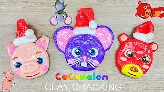 Christmas cocomelon animal clay crackingcompilation 크리스마스 코코멜론 동물 점토 부수기 위주로 편집