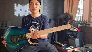IBANEZ RG470AHM Blue Moon Burst, Perpaduan metal dan kayu exotic Ash wood 2022/2023