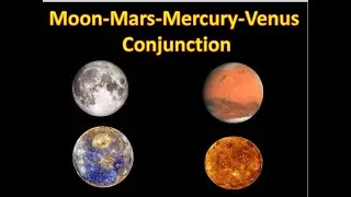 Moon-Mars-Mercury-Venus Conjunction