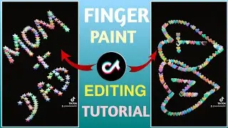 Finger Paint Video Editing Tutorial ||New Trend Tiktok Video Edit || Newbie Tech || Tiktok Effect