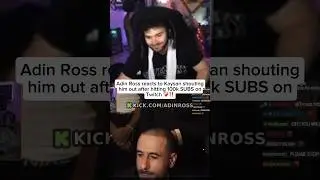 Adin Ross reacts to Kaysan shouting him out after hitting 100k SUBS Twitch ❤️&zwj;🩹‼️ #adinross #shorts