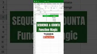 Магия формул SEQUENCE и COUNTA: автоматические серийные номера в Excel!