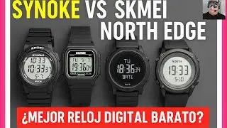 &iquest;Cual es el mejor reloj digital barato?Synoke vs SKMEI vs North Edge - &iexcl;Comparativa Brutal!