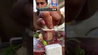 28 years old Hard working uncle selling Khooni juice 😱😍 #streetfoods #hardworking #shorts