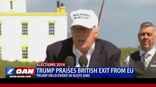 Donald Trump Speaks on the Brexit Decision from the Trump Turnberry in Scotland