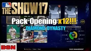 PACK OPENING x12!!!| MLB The Show 17 Diamond Dynasty!