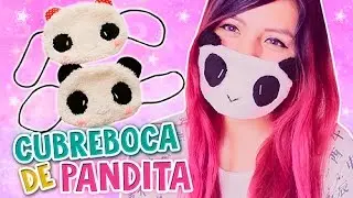 DIY KAWAII ☆ HAZ TU PROPIO CUBREBOCA DE PANDA (FÁCIL) ☆ MOUTH MASK PANDA PLUSH l Fabbi Lee