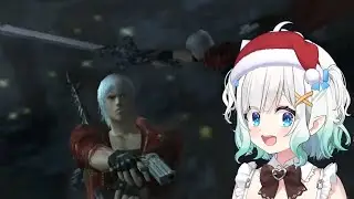 Mint jamming and reacting to Dante doing Dante things in DMC3 【Maid Mint Fantome】