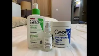 CERAVE MOISTURISER, CERAVE CLEANSER AND THE ORDINARY NIACINAMIDE 10%+ZINC 1% #Skin Care