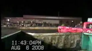 2008 Brown County Free Fair Demolition Derby in truck cam