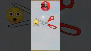 Scissors ✂️  Drawing for kids #kids #kidsvideo #shorts #painting #diy #creative #cute #Scissors