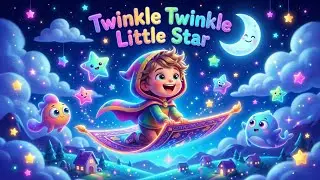 Twinkle Twinkle Little Star | Fun & Educational Kids Nursery Rhyme | Learn ABCs & Bedtime Songs