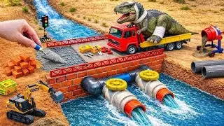 build a contract bridge using brake mini track moter pump|#viral #shorts