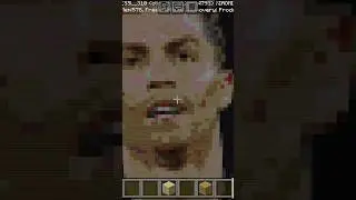 I am build Cristiano Ronaldo#minecraft #shorts