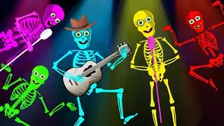 Spooky Scary Skeleton Songs For Kids | Deck The Halls Christmas Song By Teehee Town