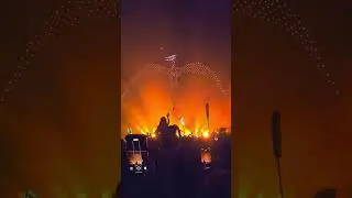 Lost Lands 2025 closing ceremony. (the ground actually did shake) #laser #drone #lostlandsfestival