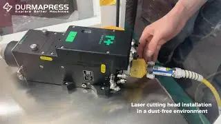 Laser head installation process in a dust-free environment