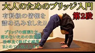 【大人のためのブリッジ入門②】痛めずに、痛気持ち良く伸ばす色々な方法