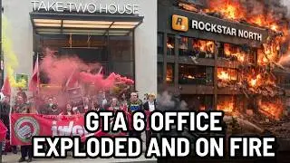GTA 6 OFFICE JUST EXPLODED - HUGE FIRE DESTROYED THE BUILDING - GRAND THEFT AUTO 6 IN TROUBLE