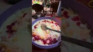 Sweet Salad at Christmas Night Celebration #shortvideo #christmas #saladrecipe