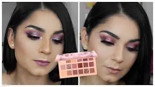 2 LOOKS 1 PALETA USANDO HUDA BEAUTY NEW NUDE | Amanda Burgos