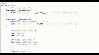 PHP - Object Oriented Programming - Constructors, Getters, Setters and Destructors - Lesson 2