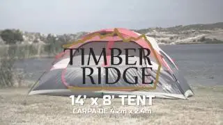 Timber Ridge Tents 14' x 8' Dome Tent Set Up