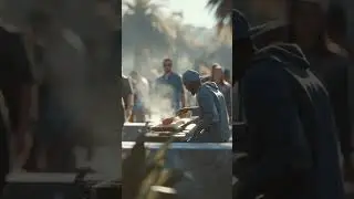 Why is this man cooking in public like it&rsquo;s his kitchen?? 🤣 4K madness!#shortvideo #viral